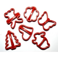 Набор форм вырубок для печенья из 6-ти шт Елка