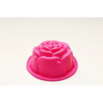 Форма силиконовая для выпечки Маффин роза 1 шт