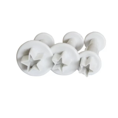 Плунжер кондитерский Звездочки мини из 3-х шт Плунжер кондитерский Звездочки мини из 3-х шт