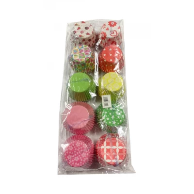 Тарталетки капсулы бумажные для выпечки с рисунком 1000 шт 5*7*3 см