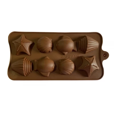 Форма силиконовая для льда и конфет Море 8 шт