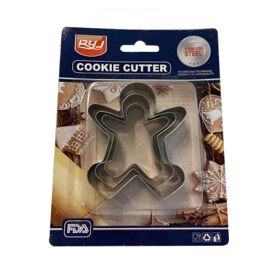 Набор вырубок для печенья Человечек из 3-х шт