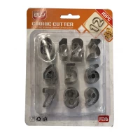 Набор вырубок для печенья Цифры от 0-10 высота 2,5 см