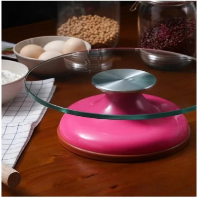 Подставка поворотная для декорирования тортов 30 см стекло