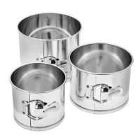 Разъемные формы для выпечки пасхальных куличей со съемным дном из 3-х шт