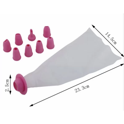 Набор кондитерский 8 насадок с силиконовым мешком Набор кондитерский 8 насадок с силиконовым мешком