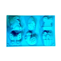 Форма силиконовая для выпечки силиконовая Пасхальная из 6 шт