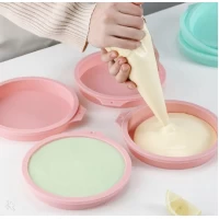 Набор силиконовых форм для торта из 4-х шт диаметр 10 см