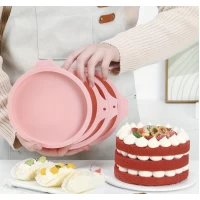 Набор силиконовых форм для торта из 4-х шт диаметр 15,4 см