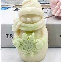 Силиконовый молд Снеговик