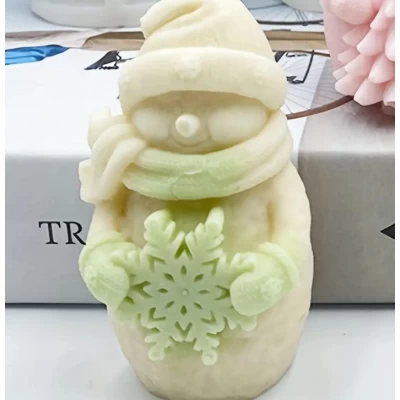 Силиконовый молд Снеговик