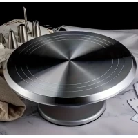 Подставка поворотная для декорирования тортов 31 см металлическая