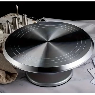 Подставка поворотная для декорирования тортов 31 см металлическая Подставка поворотная для декорирования тортов 31 см металлическая