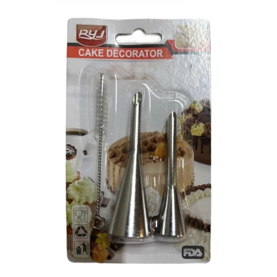 Набор кондитерских насадок для эклеров  и щетка