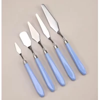 Набор мастихинов шпателей из 5 шт голубой