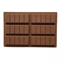 Форма силиконовая для шоколада Батончик из 6 шт