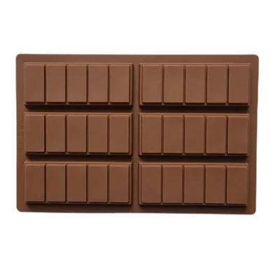 Форма силиконовая для шоколада Батончик из 6 шт