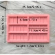 Форма силиконовая для шоколада Батончик из 6 шт