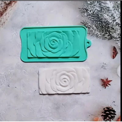 Форма силиконовая для шоколада Роза плитка