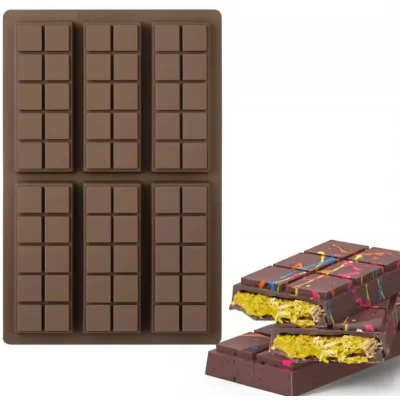 Форма силиконовая для шоколада Дубайский шоколад батончики из 6 шт