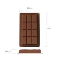 Форма силиконовая для шоколада Дубайский шоколад 2