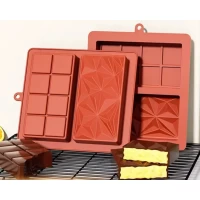 Форма силиконовая для шоколада Дубайский шоколад 4 двойная