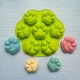 Форма силиконовая для евродесертов Котяча лапка 7 шт Форма силиконовая для евродесертов Котяча лапка 7 шт