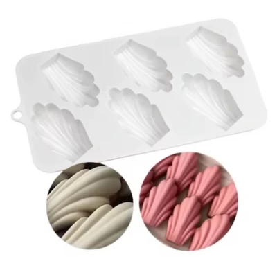 Силиконовая форма для выпечки Мадлен из 6 шт