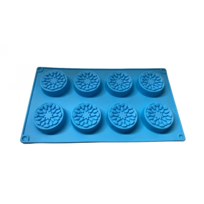 Форма силиконовая Печенье круглое из 8 шт