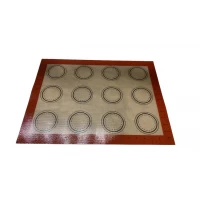 Перфорированный силиконовый коврик с разметкой по краю 12/6 Макарун  30х40 см