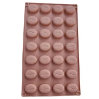 Форма силиконовая для выпечки Зерна кофе из 28 шт