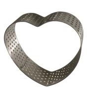 Кольцо перфорированное для выпечки высота 2 см  D6 см Сердце