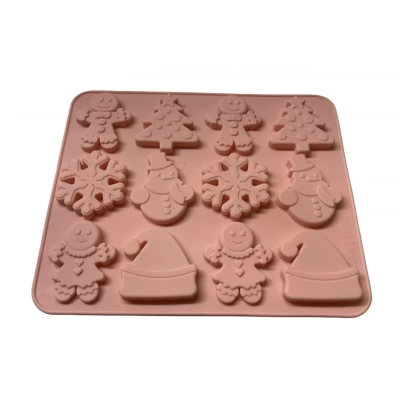 Форма силиконовая для конфет Новый год их 12 шт