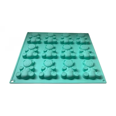 Форма силиконовая для выпечки Мишки из 12 шт