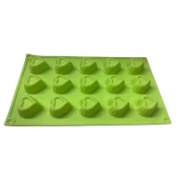 Форма силиконовая для выпечки Сердце№2 из 15 шт