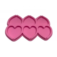 Форма силиконовая Леденцы  Сердце из 6 шт