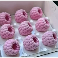 Форма силиконовая для евродесертов Малина из 6 шт