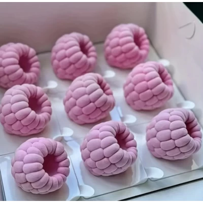 Форма силиконовая для евродесертов Малина из 6 шт