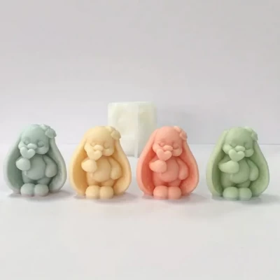 Форма силиконовая молд Зайка с сердечком Форма силиконовая молд Зайка с сердечком