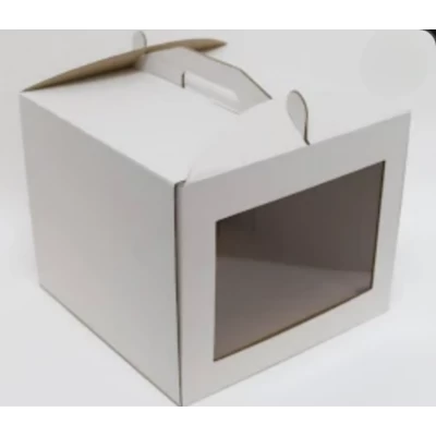 Коробка для торта 250*250*300 мм с окошком