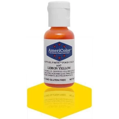 Пищевой гелевый краситель AmeriColor Lemon Yellow 21g Пищевой гелевый краситель AmeriColor Lemon Yellow 21g