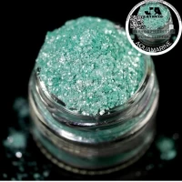 Пищевый блеск глиттер  AQUAMARINE 5 гр кандурин зелёно-голубой