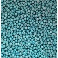 Посипка рисові кульки глазуровані блакитні перламутрові D=5 мм 50г
