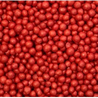 Посипка рисові кульки глазуровані червоні D=5 100г