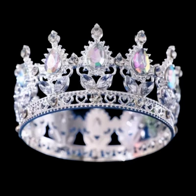 Декор для торта Корона D8 см с перламутровыми камнями