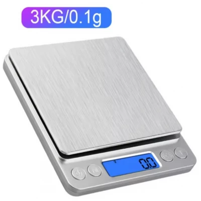 Электронные кухонные весы 3 кг / 0.1 г с ЖК-дисплеем