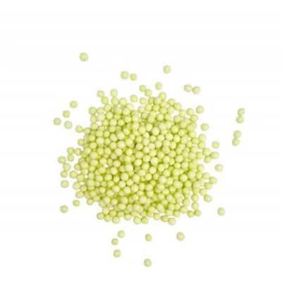 Рисові кульки в білому шоколаді зі смаком фісташки (малі) 50г