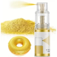 Пищевый блеск глиттер с распылителем Желтый Перламутр  5 гр кандурин