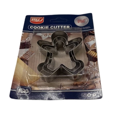 Набор вырубок  для печенья и пряников Человечек из 3 шт 1 упак
