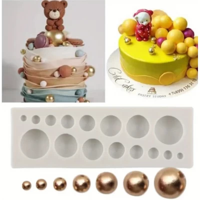 Силиконовый молд Полусферы 8 разных диаметров